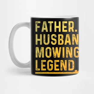 Cool Lawn Mowing For Men Father Lawn Care Gardening Husband Mug